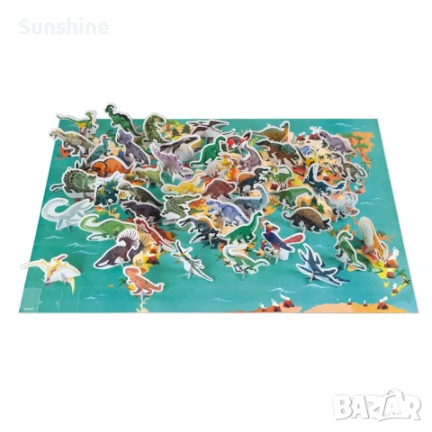 Образователен 3D пъзел с динозаври , снимка 2 - Игри и пъзели - 54316358