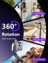 LISEN 170 см статив за телефон, селфи стик статив с дистанционно за iPhone и Android, снимка 4