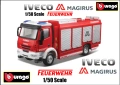 Iveco Magirus RW Feuerwehr Bburago - Мащаб 1:50, снимка 1