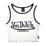 Дамски потник Von Dutch Ribbed Crop Tank Top, снимка 1