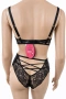 Hunkemöller комплект бельо с дантела и ленти – сутиен 70D, бикини XS, снимка 5