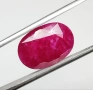 РЯДКО СЪКРОВИЩЕ – 10.54 карата ярък Hot Pinkish Red рубин от Мозамбик!, снимка 10