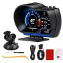 OBD2 + GPS дигитален HUD скоростомер за кола, снимка 1