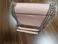 Оригинална чанта от естествена кожа Michael Kors Heather Large Shoulder Bag –Pink, снимка 6
