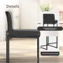 Комплект бар столове с дамаска и метална основа, за кухненски остров (2 броя), снимка 4