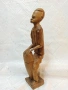 Ръчно изработена африканска статуетка от масивно дърво, снимка 2