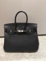 Дамска чанта телешка кожа Hermes, снимка 4