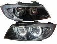 ТУНИНГ ФАРОВЕ с LED Angel Eyes за BMW E90 / E91 (05-08), снимка 1