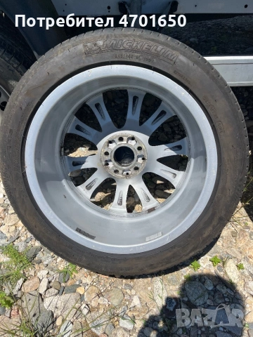 Оригинални джанти Mercedes-Benz 18” 5x112 ET43 + гуми Michelin DOT 0623 , снимка 4 - Гуми и джанти - 54858669