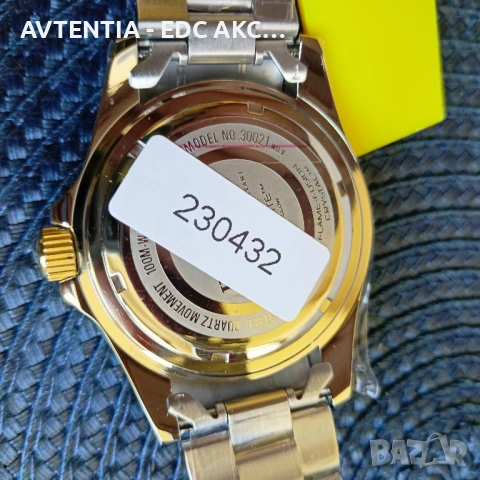 Часовник Invicta Prodiver 100м, механизъм Seiko/Hattori/TMI, корона на винт, 43мм, синьо-зелен, снимка 8 - Мъжки - 54582280