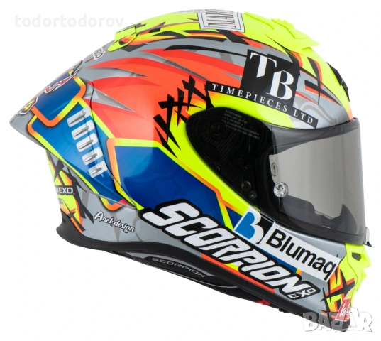 Мото Каска SCORPION EXO-R1 EVO II AIR Aron Canet Moto 2, М 57-58 см. 858.61 лв. / 439 €, снимка 3 - Аксесоари и консумативи - 54773709