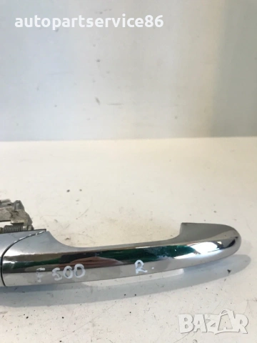Външна дръжка на предна дясна врата хром за Fiat 500 (2007-2011), снимка 3 - Части - 54502536