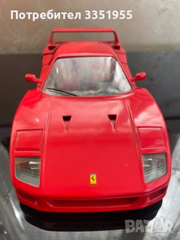Ретро модел на Ferrari F 40 1/18, снимка 2 - Колекции - 54199022