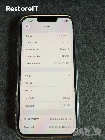 iPhone 13 128GB Black - 100% Battery, Гаранция, снимка 9 - Apple iPhone - 54355053