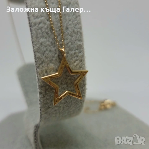 Златна верижка с висулка 585, снимка 4 - Колиета, медальони, синджири - 54543760