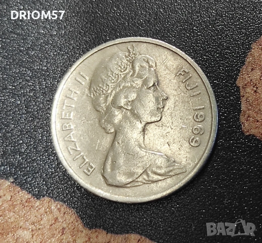 Монети Фиджи - 2 бр. [1969-1975], снимка 2 - Нумизматика и бонистика - 54856769
