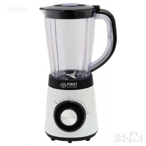 Блендер с мощност 500W, Пулс функция, 2 нива на скорост, 4 остриета от неръждаема стомана FIRST