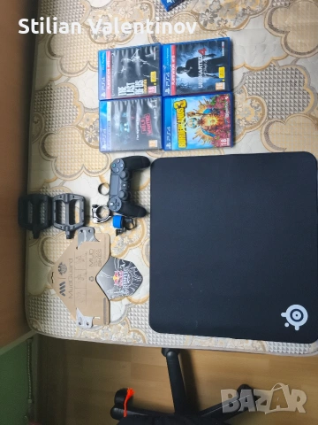 Игри и джойстик за PlayStation 4, mousepad за компютър и части за колело