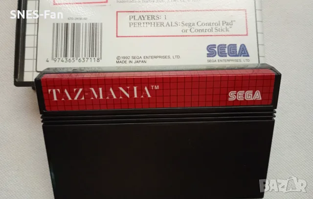 Taz-Mania - Sega Master System, снимка 3 - Други игри и конзоли - 55478488