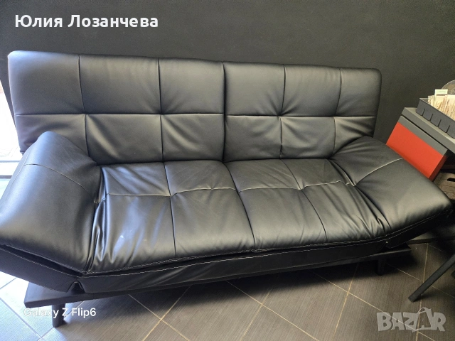 Нов ДИВАН, кожен, закупен преди 2 месеца , снимка 4 - Дивани и мека мебел - 54806953