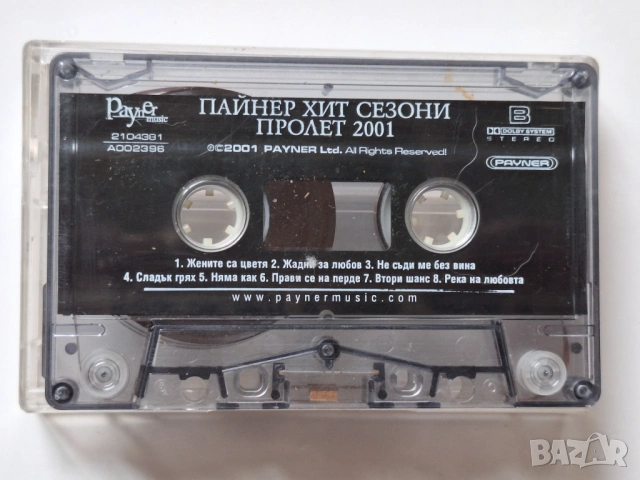 ПАЙНЕР ХИТ СЕЗОНИ-ПРОЛЕТ 2001, снимка 2 - Аудио касети - 54489605