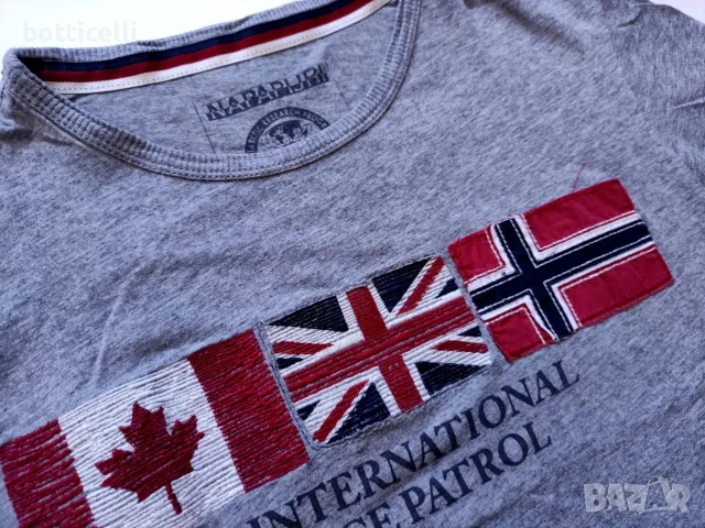 Napapijri Cotton Short Sleeve Mens - M - oригинална мъжка тениска, снимка 5 - Спортни дрехи, екипи - 55503898
