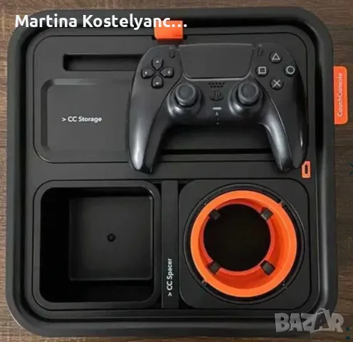 Couch console черно и оранжево (органайзер за диван), снимка 2 - Други игри и конзоли - 55564619