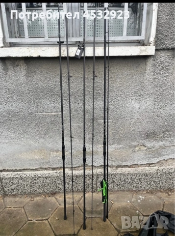 карбонови шаранджийски въдици на две две и три части 3.60 и 3.90 метра , снимка 2 - Въдици - 54053446
