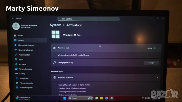 Lenovo Thinkpad X1 Carbon i7-10510U 16GB RAM, снимка 4 - Лаптопи за работа - 54220099