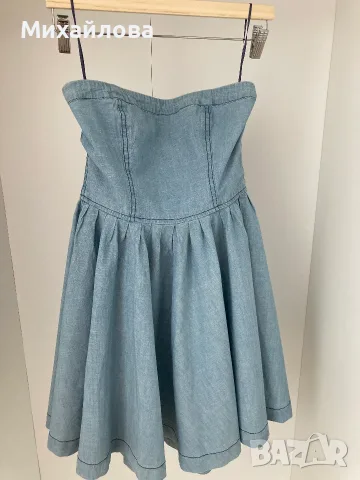Дънкова рокля на Levi's, нова, размер M, снимка 3 - Рокли - 55576818
