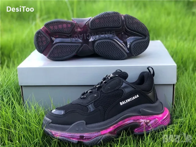 Balenciaga Triple S - Dark Grey/Navy/Grey

, снимка 4 - Маратонки - 54335002