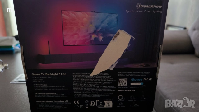Govee TV Backlight 3 Lite 75" - 85", снимка 2 - Телевизори - 55049182