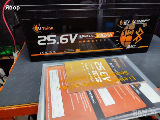 LiFePO4 батерия с капацитет 100Ah и напрежение 25.6V, от LiThink , снимка 9 - Друга електроника - 55014123