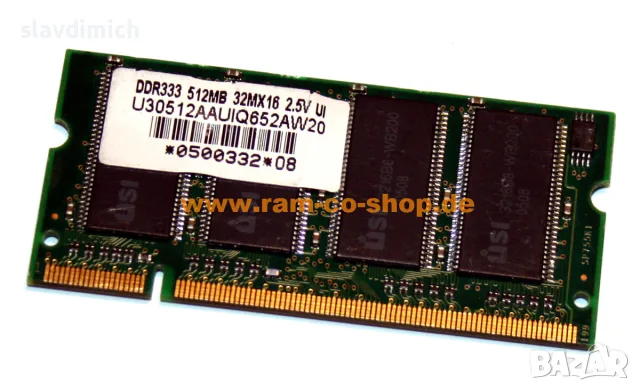 Ram РАм памет за лаптопи DDRI 512MB 333 mHz 