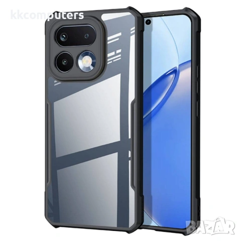 XUNDD Прозрачен Калъф за Realme 16 Pro 5G - TPU+Акрил, Airbag, 0.8mm защита, Черен