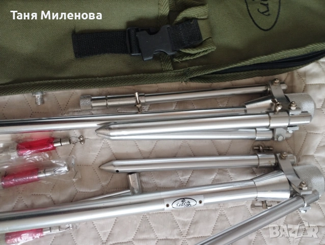 Стойка за риба 3 въдици, висококачествена инокс, снимка 12 - Такъми - 54073489