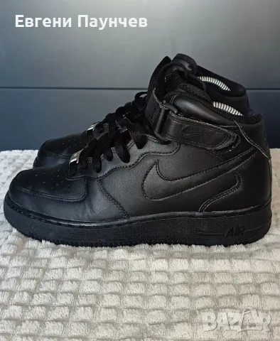 Nike air force 1 mid размер 38.5 дамски маратонки в черен цвят 