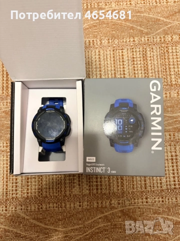 Garmin Instinct 3 45 mm AMOLED Black Blue Bolt Limited Edition, снимка 2 - Смарт часовници - 54825206