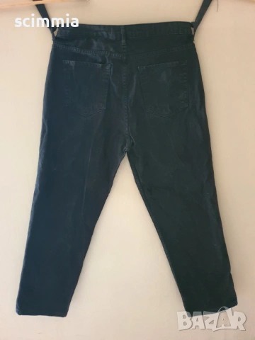 Дамски черни дънки размер L-XL висока талия, снимка 2 - Дънки - 54671018