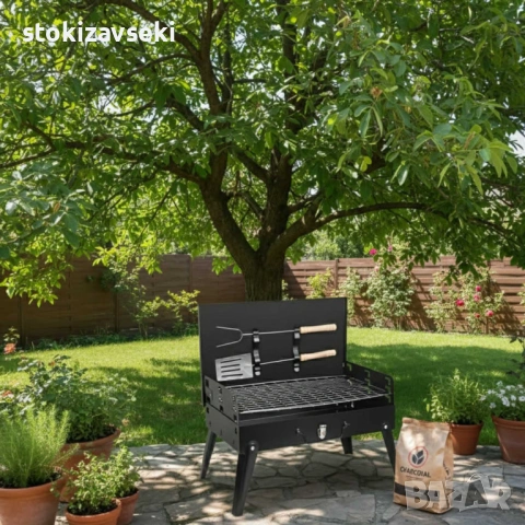 Градинска сгъваема скара за къмпинг и пикник, снимка 6 - Скари - 54046290