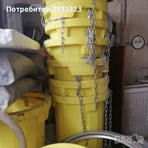Улеи за изхвърляне на строителни отпадъци - Сет от 8 бр. улея + рамка + фуния