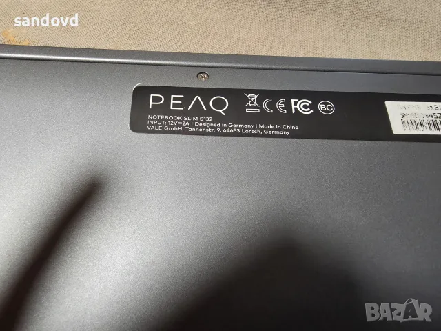Лаптоп PEAQ-S 130 цена 35евро, снимка 4 - Лаптопи за дома - 55588461