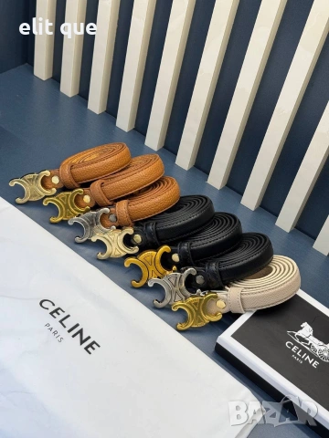 колани от естествена кожа в кутия celine 2см