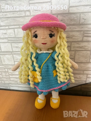 Плетени кукли от памучна прежда., снимка 3 - Кукли - 54338931