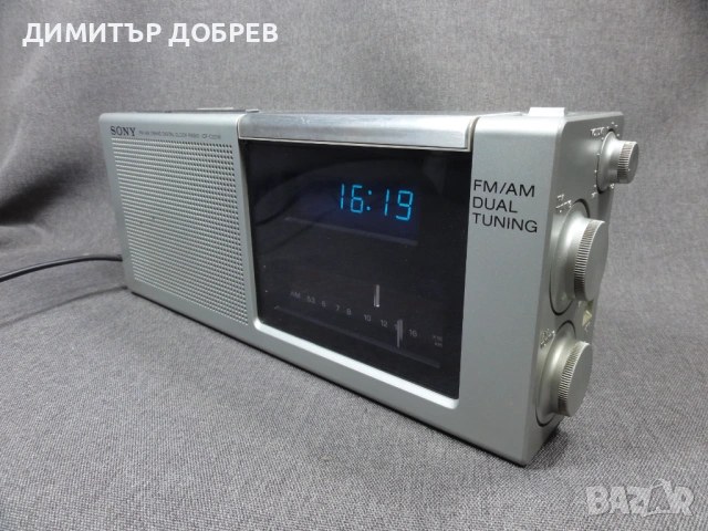 СТАР РЕТРО ТРАНЗИСТОР РАДИО ЧАСОВНИК SONY ICF-C20W, снимка 2 - Радиокасетофони, транзистори - 54476990