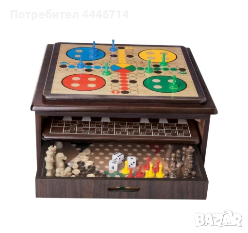 Дървени игри 10 в 1, снимка 2 - Образователни игри - 54358585