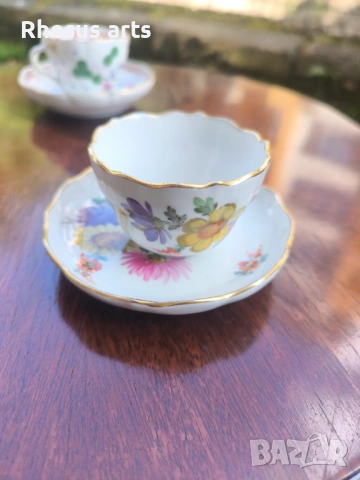 Сет за кафе Meissen в отлично състояние., снимка 5 - Колекции - 54816589