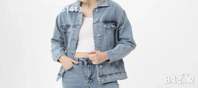 Дамско дънково яке, снимка 2 - Якета - 54064862