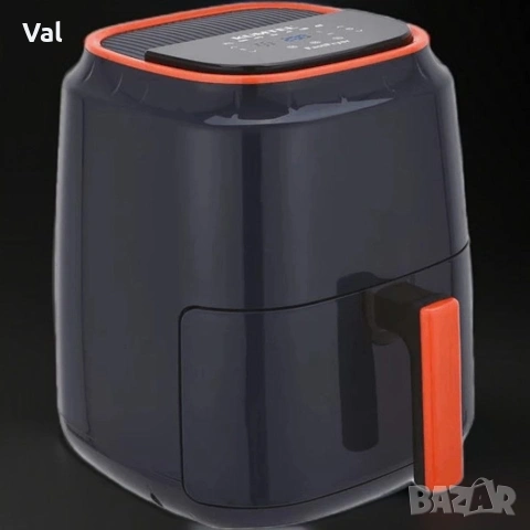 Фритюрник KUMTEL Airfryer с LED дисплей и сензорно управление, снимка 3 - Фритюрници - 54671577