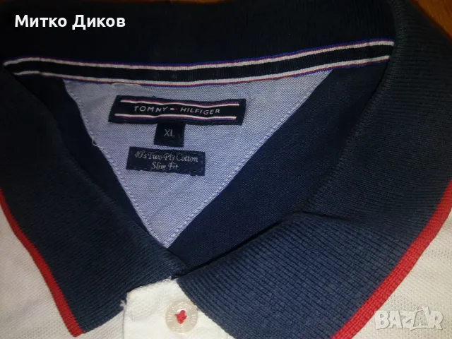 Tommy Hilfiger USA New Jork маркова тениска размер ХЛ, снимка 4 - Тениски - 55412627